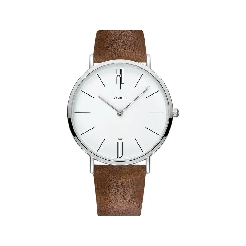 Séculos Men's Minimalist Leather Watch